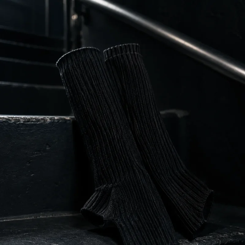 Fingerless Ribbed Gloves — main product view