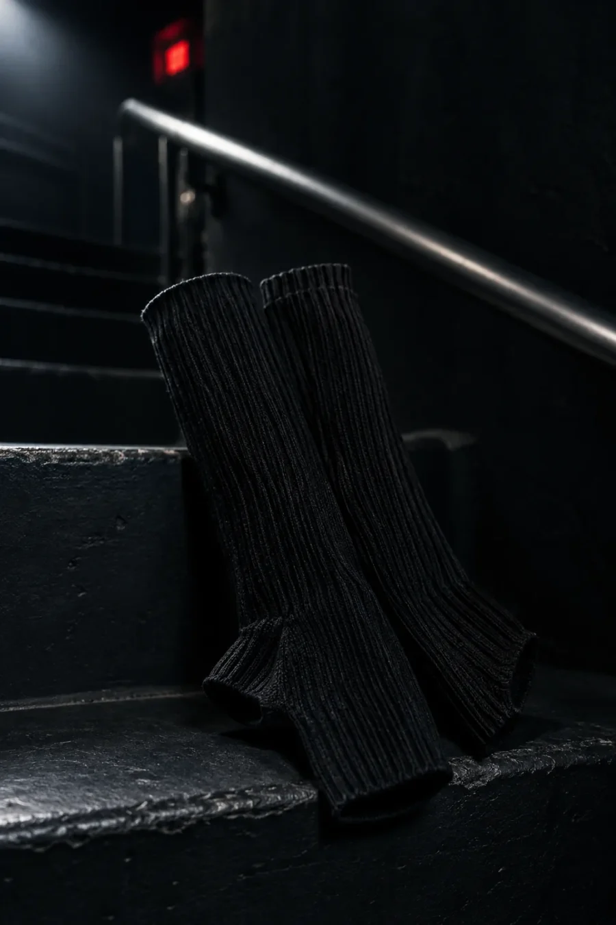 Fingerless Ribbed Gloves — main product view