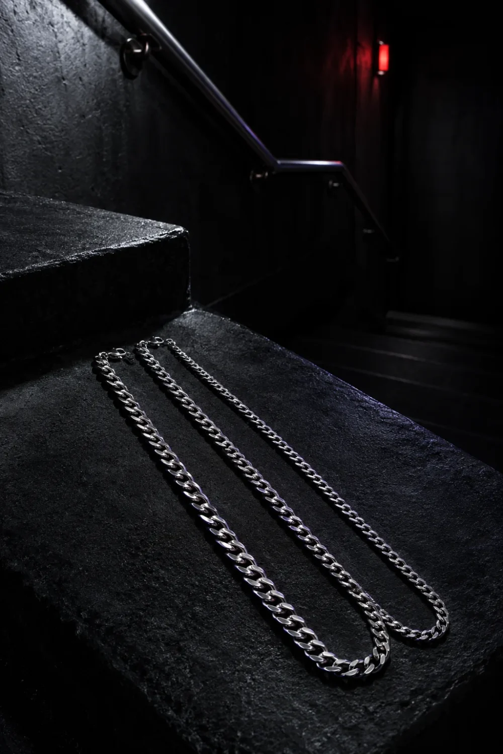 Stacked Curb Chain Set