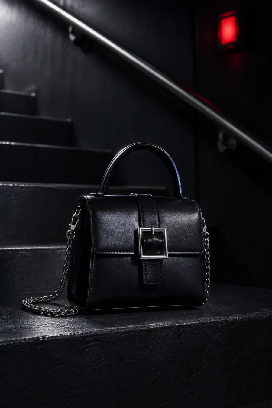 Handrail Square-Buckle Mini Bag — main product view