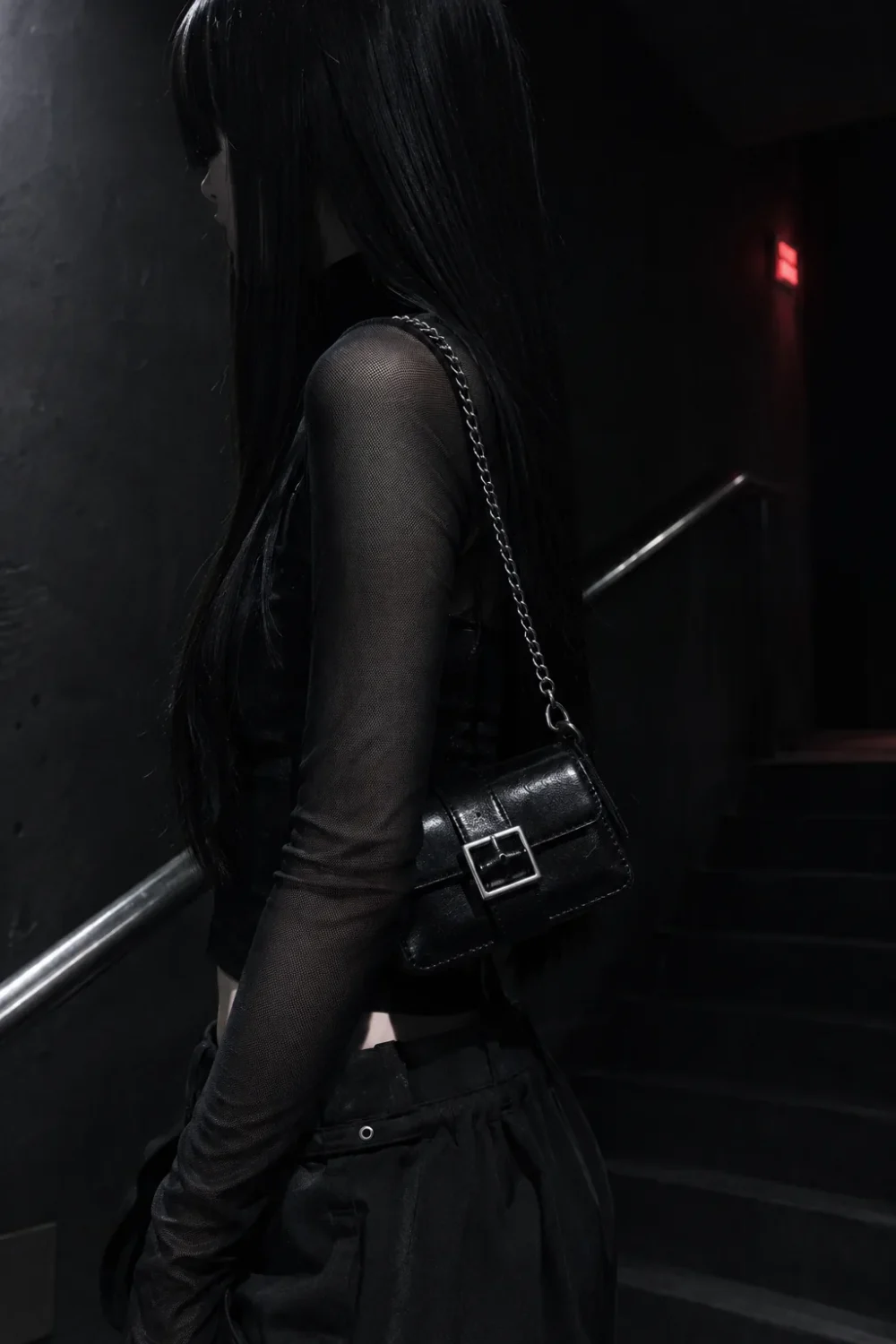 Handrail Square-Buckle Mini Bag