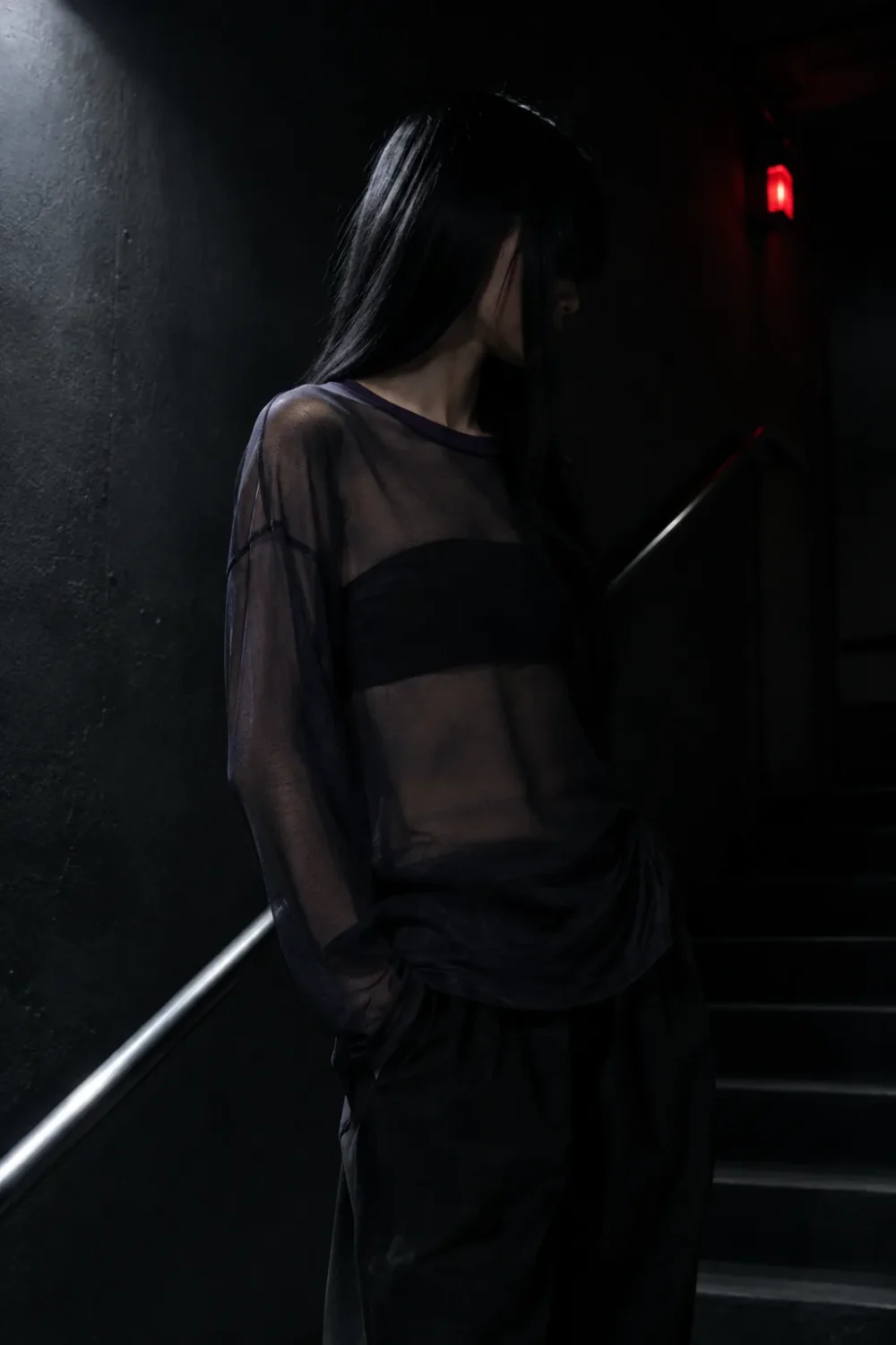 Halo Burn Sheer Mesh Layer Top