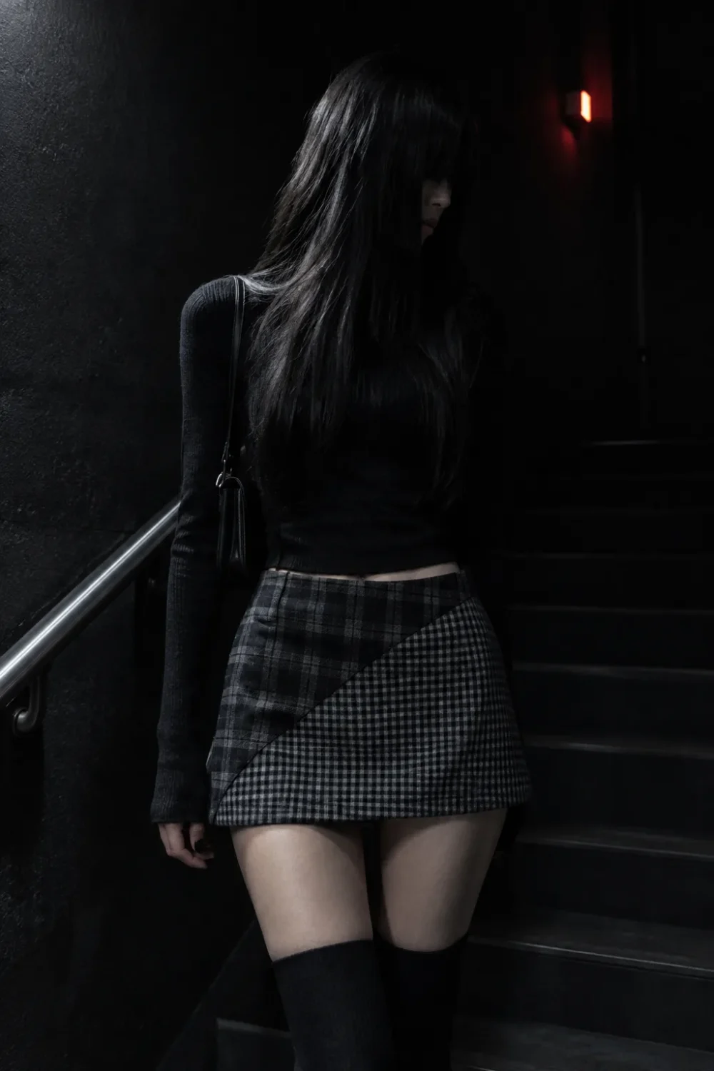 Offcut Spliced Plaid Mini