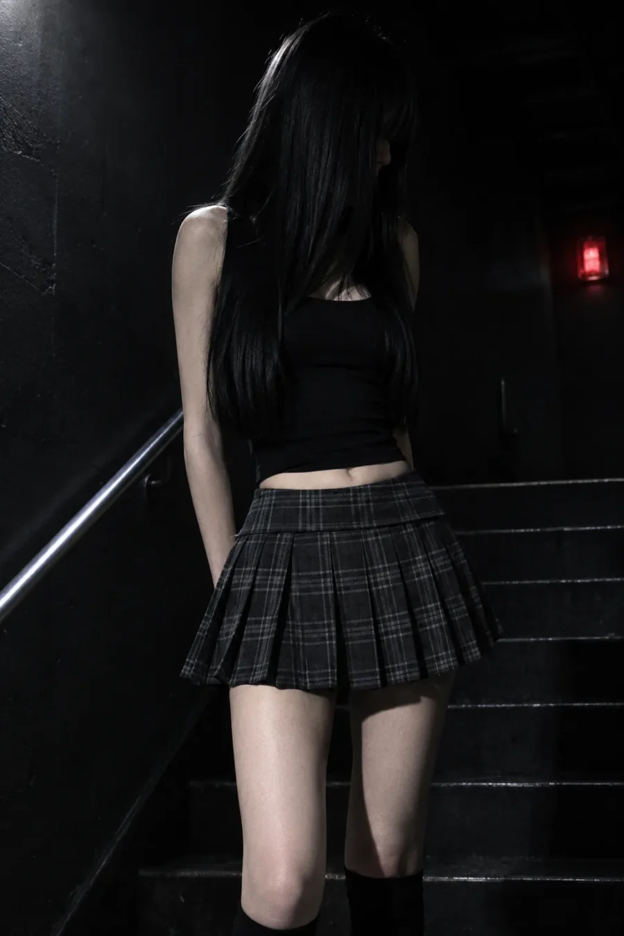 Coldsnap Plaid Pleat Skirt — main product view