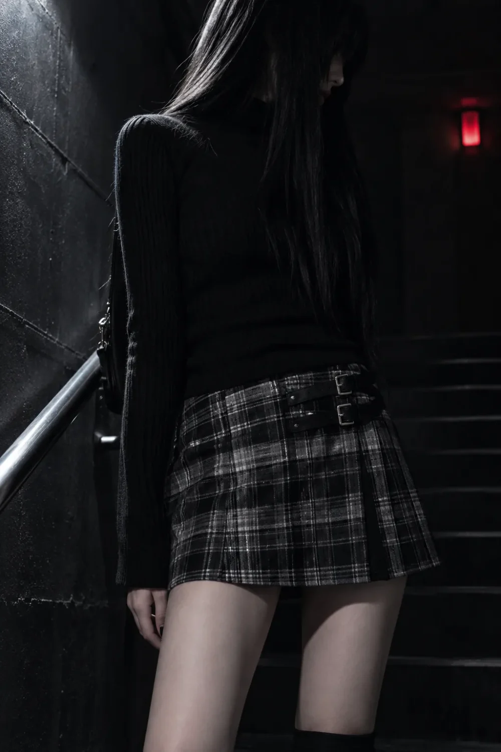 Backstage Plaid Mini with Buckles