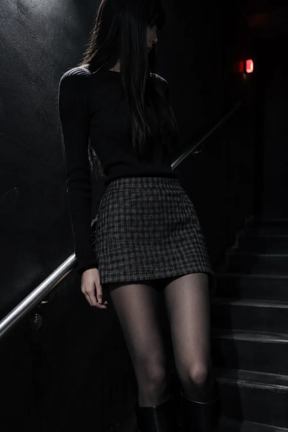 Halfshade Plaid Mini